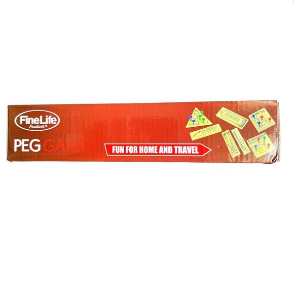 Peg Board Games, 7 In 1 Peg Games 7 Wood Games, Classic, Game Night - Picture 4 of 4